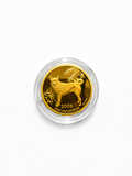 Bhutan 2006 Year of the Dog – 6 Grams .9999 Fine Gold Coin
