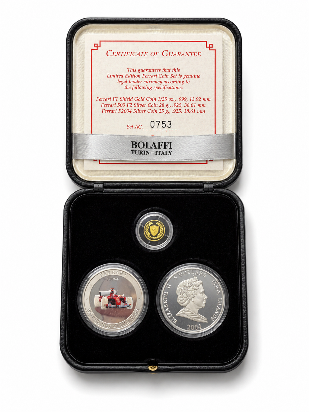 Ferrari Limited Edition 3-Coin Set – Gold & Silver Coins