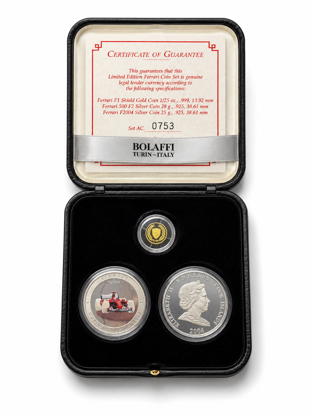 Ferrari Limited Edition 3-Coin Set – Gold & Silver Coins