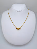 22k ball Necklace
