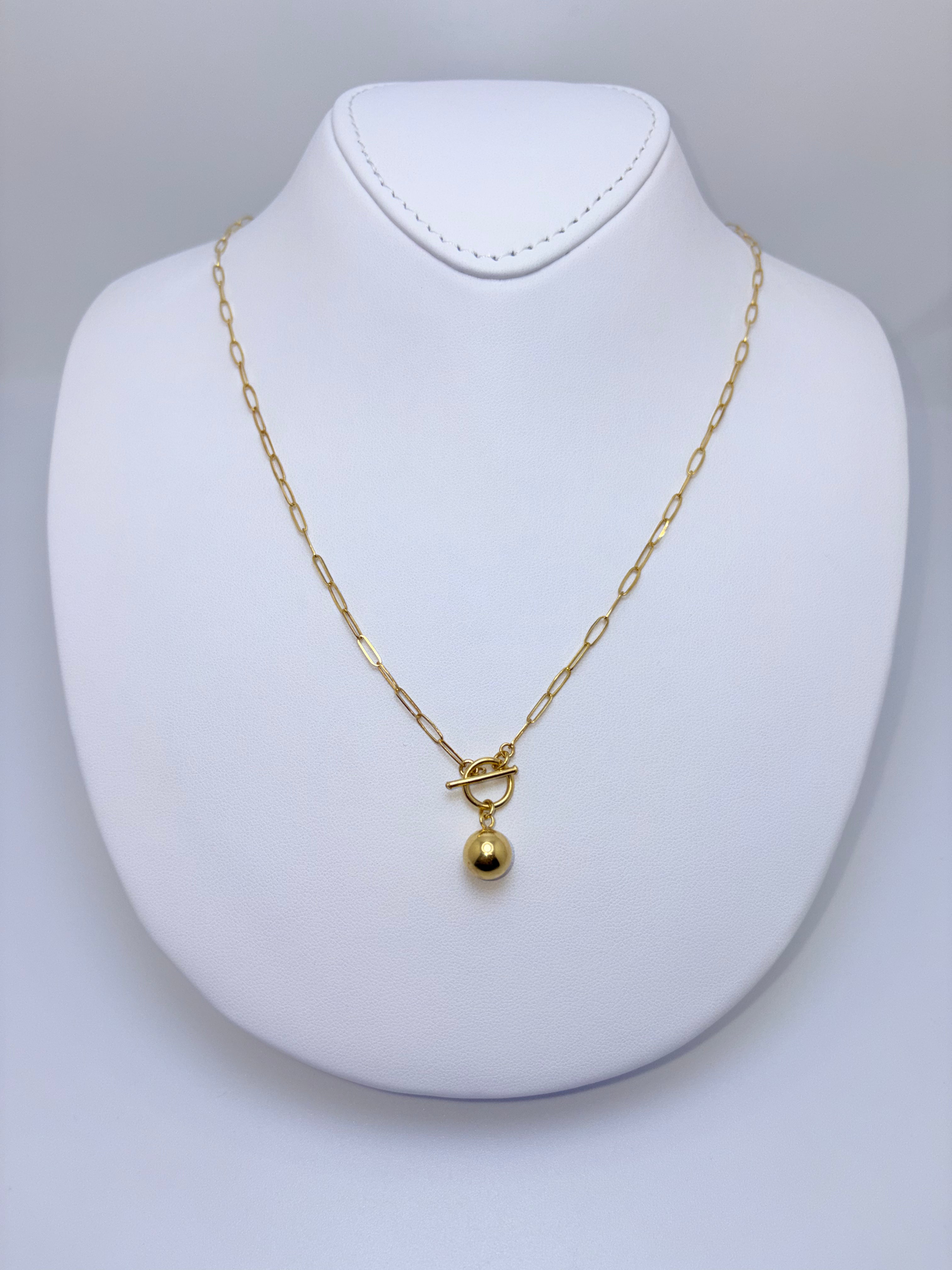 18k chain buckle ball