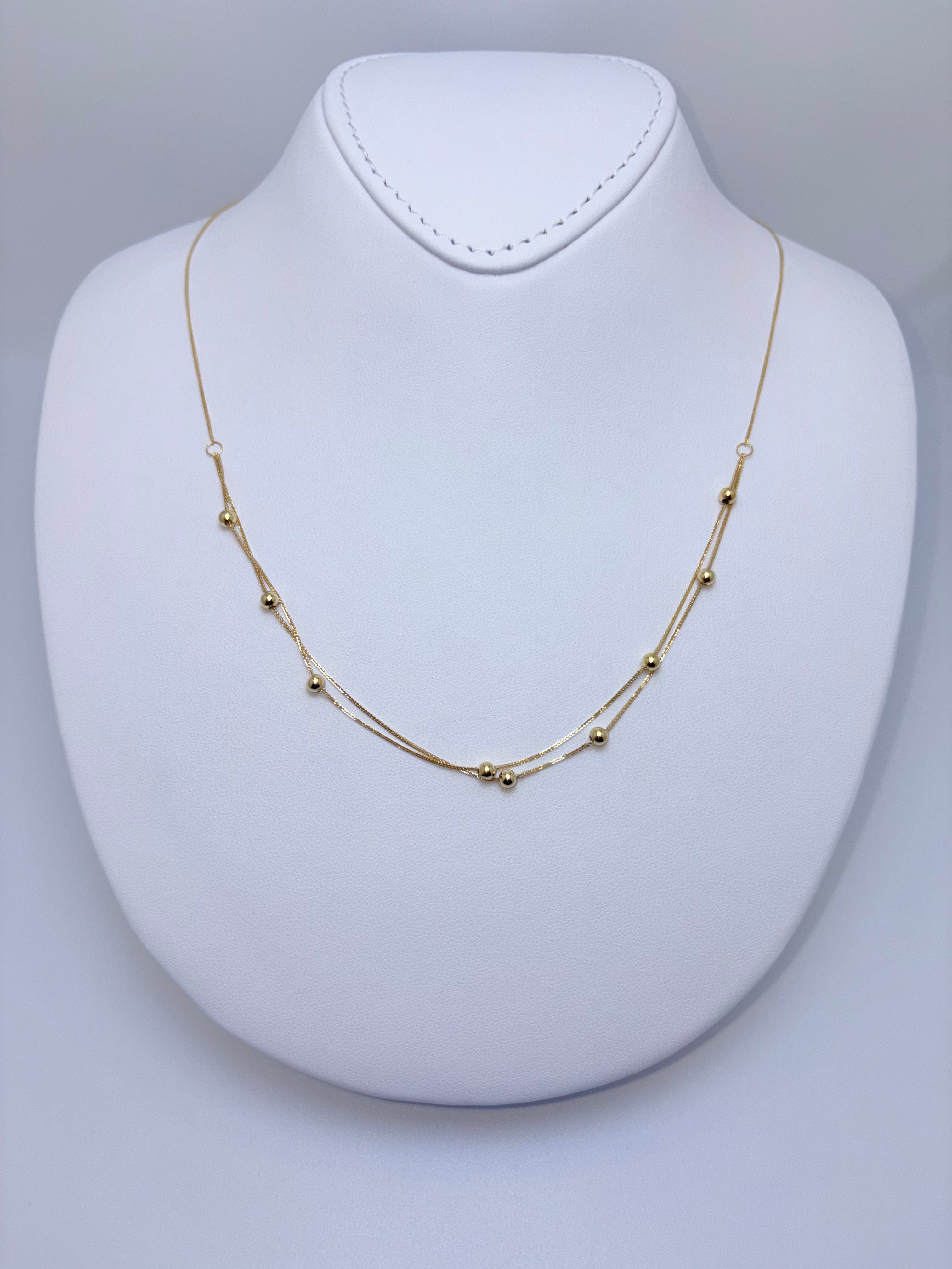 18k ball chain