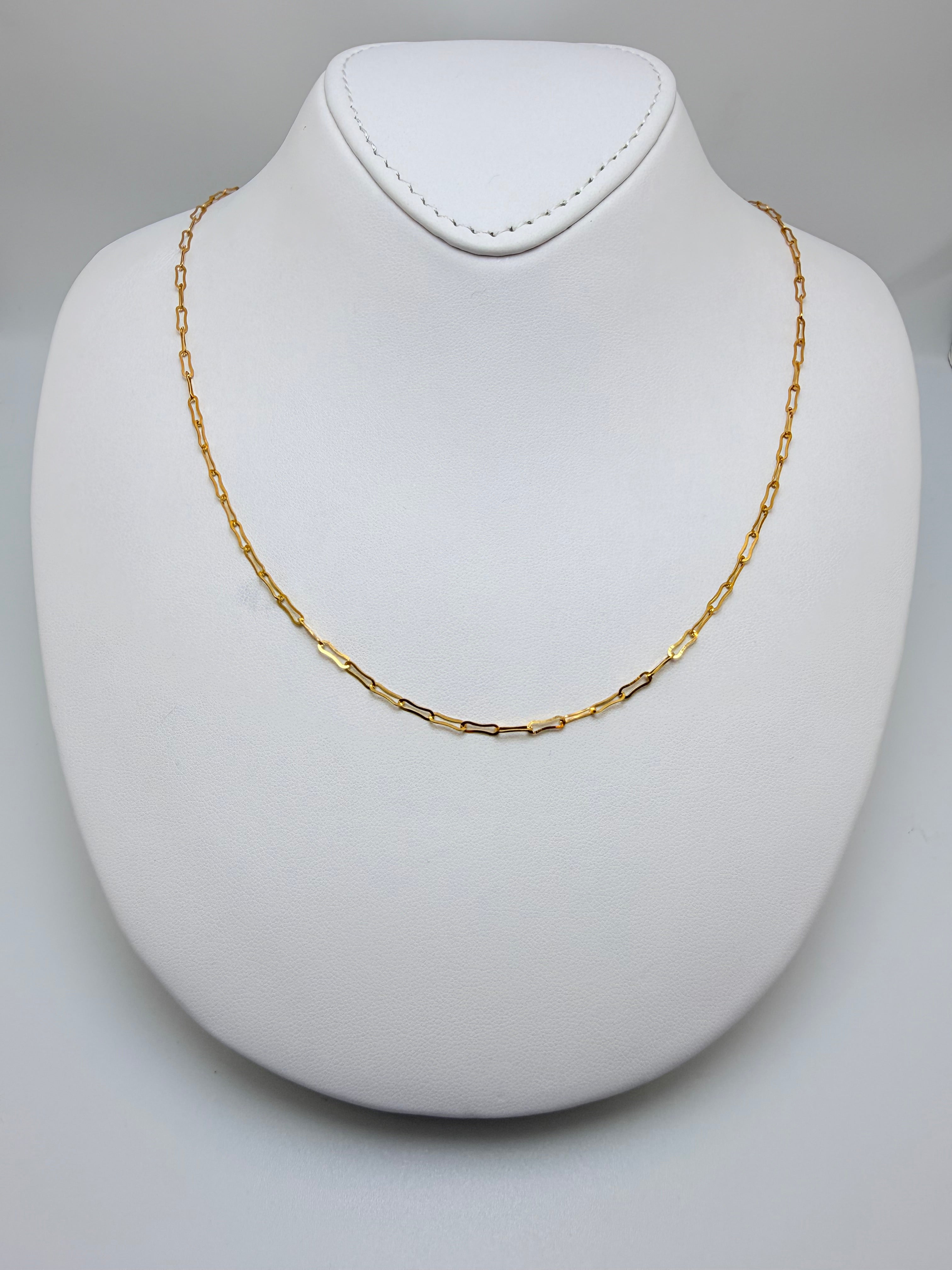 18k Paperclip Chain