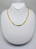 18k paperclip chain