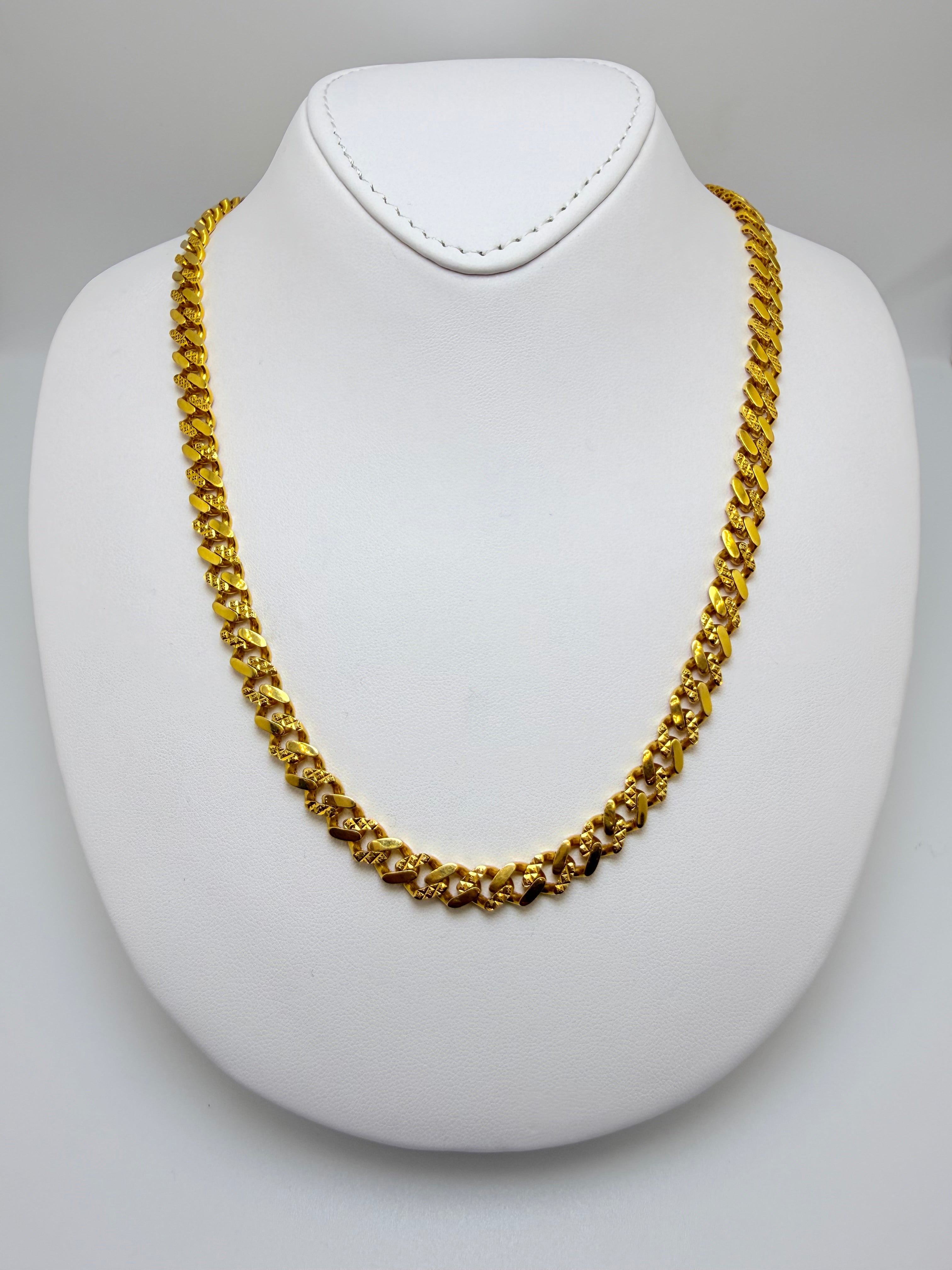 22k Monaco Link Chain