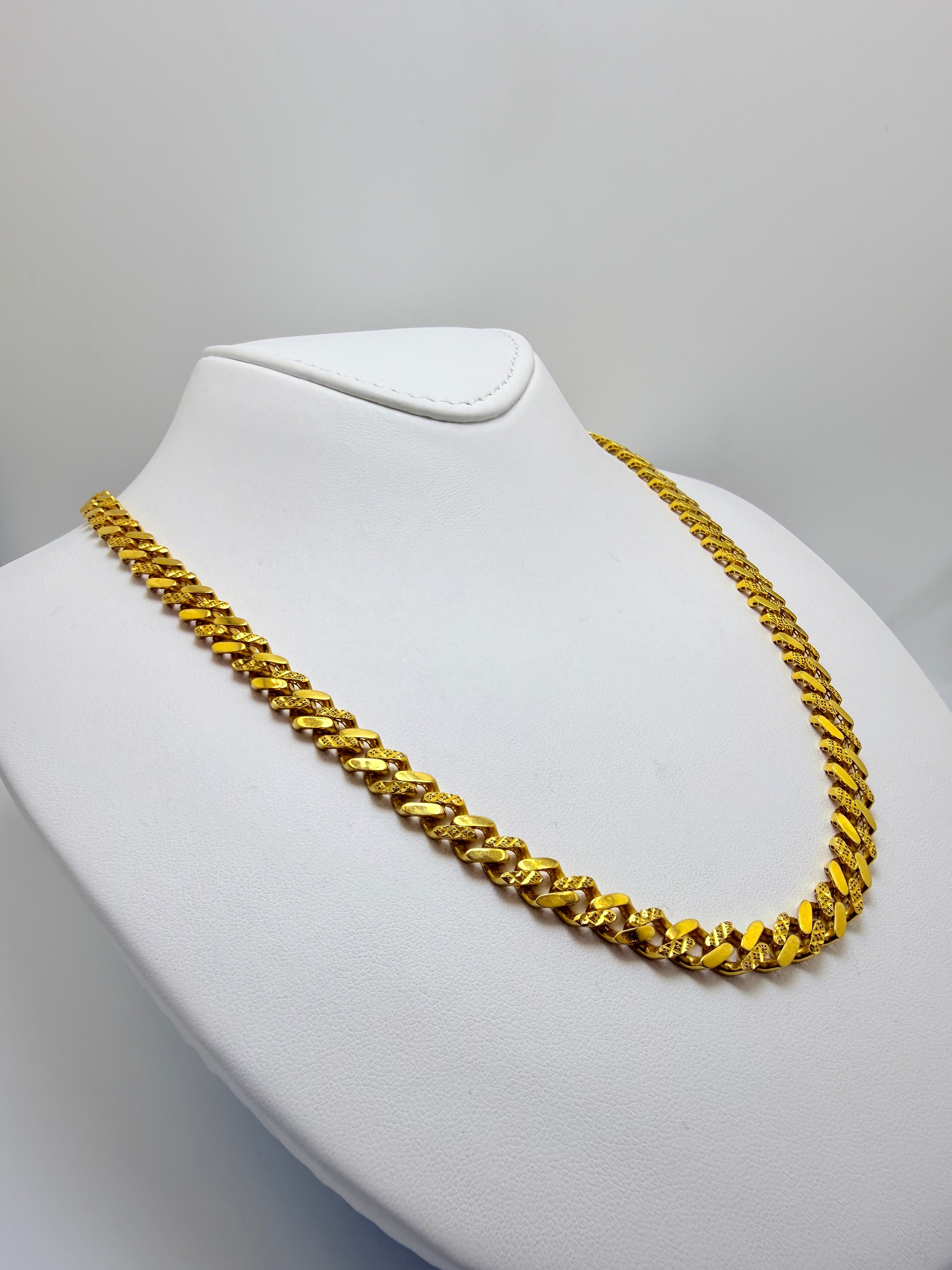 22k Monaco Link Chain
