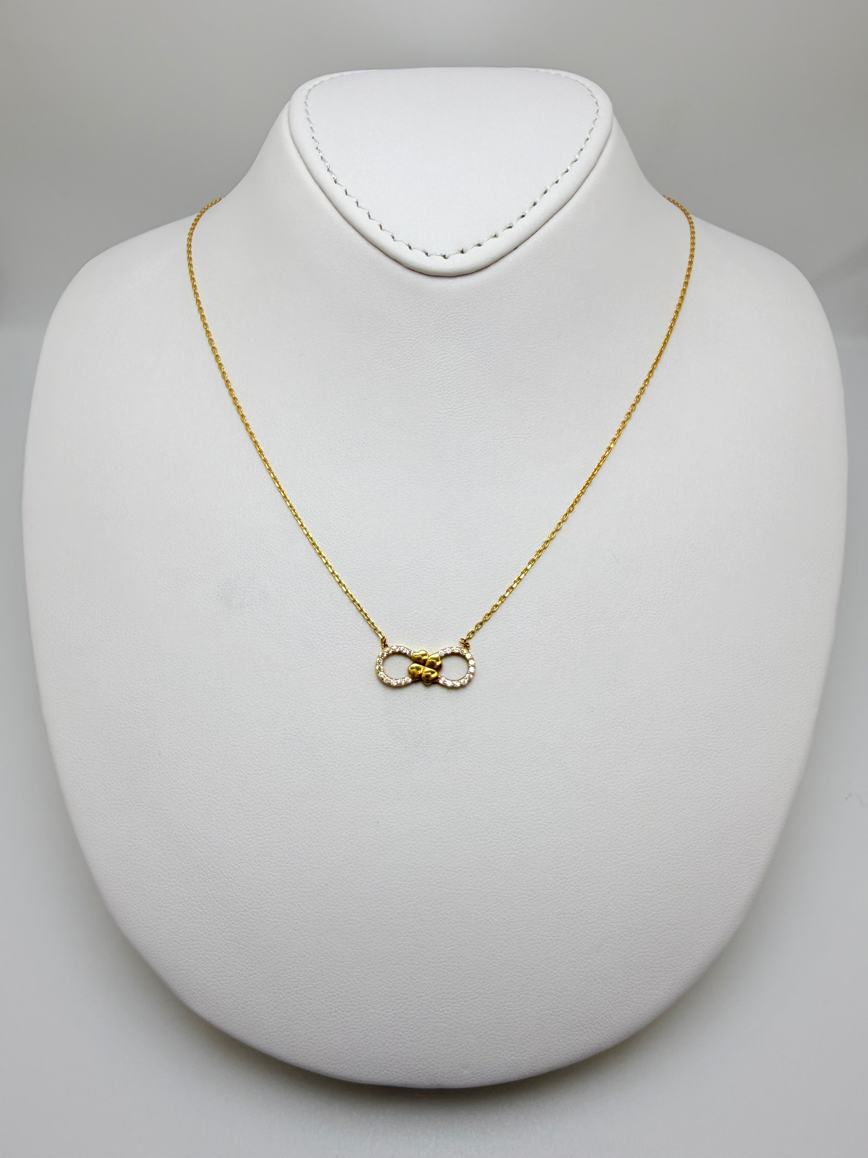 18k Infinity Necklace