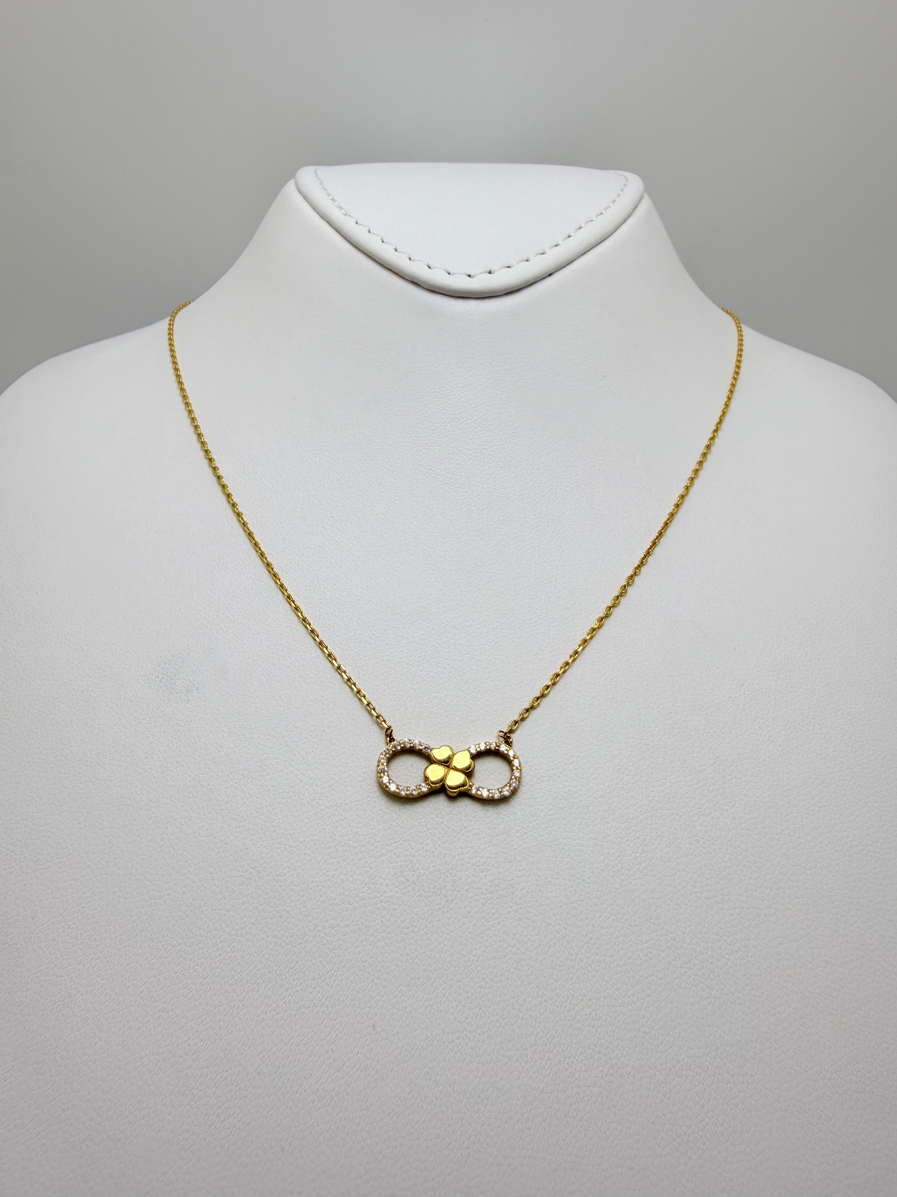 18k Infinity Necklace