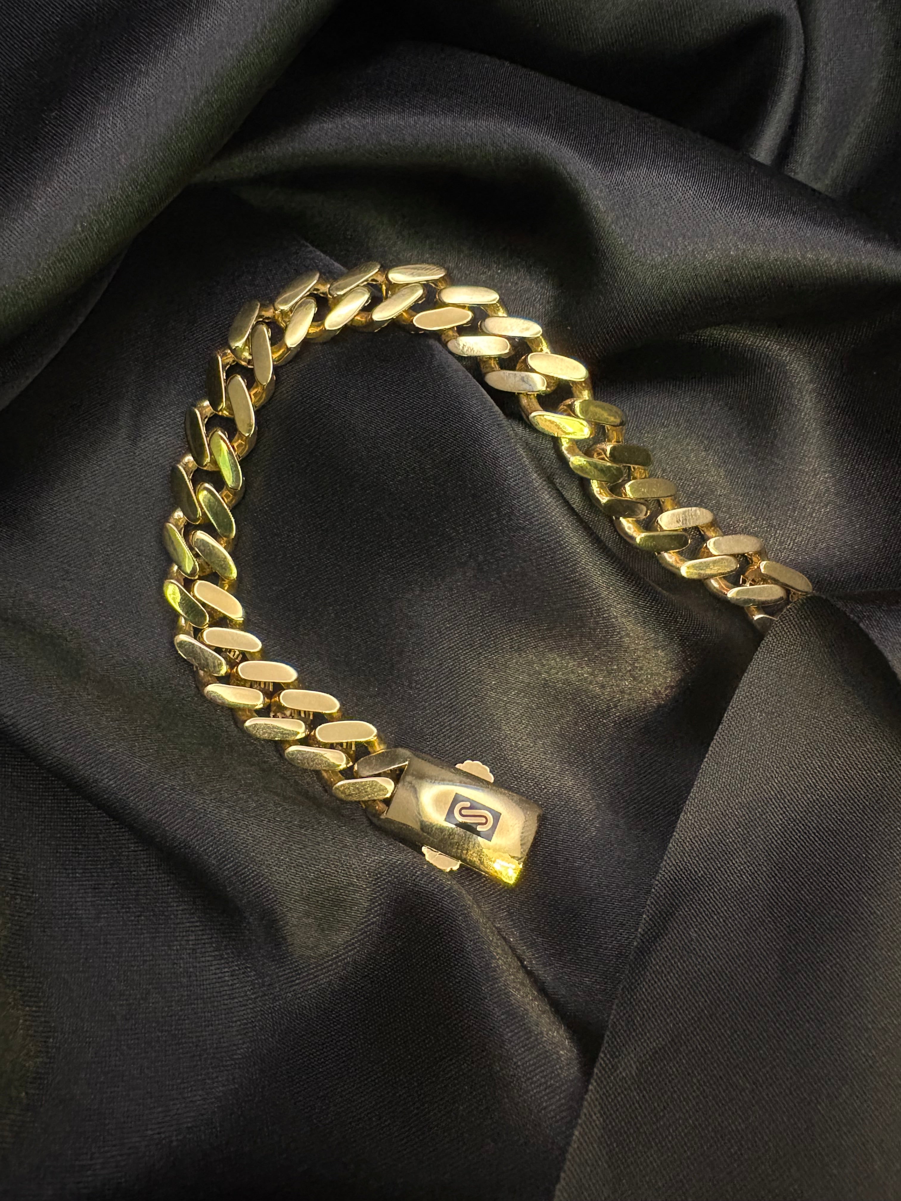 18k monaco bracelet